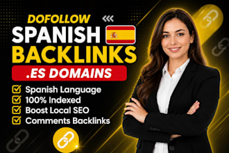 build high da DR dofollow spanish dofollow SEO backlinks