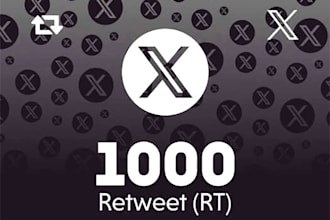 do retweets on your x post 1000 twitter