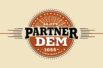 do make partner dem vintage logo design with unlimited revisions