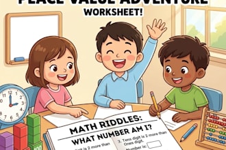 creative math worksheets and riddles for kids