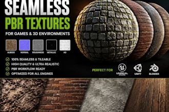 seamless tileable pbr textures for games and 3d environments