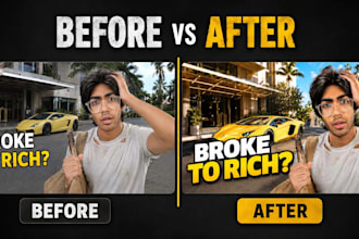 redesign your youtube thumbnail with before and after proof