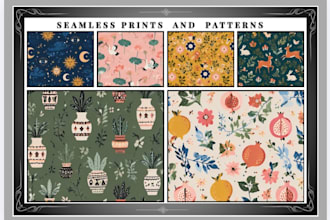design seamless textile pattern