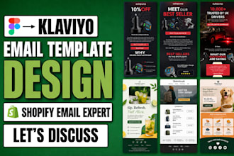design figma to klaviyo email templates for shopify store klaviyo email design