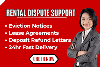 draft rent dispute letters and lease documents for landlords and tenants