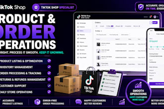 manage product listing and order processing for your tiktok shop