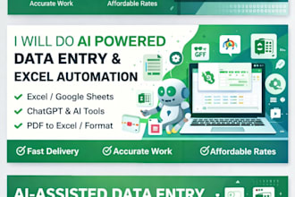 do fast ai powered data entry, excel formatting and clean your data