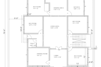 design 2d floor plan and 3d house elevation in autocad and sketchup