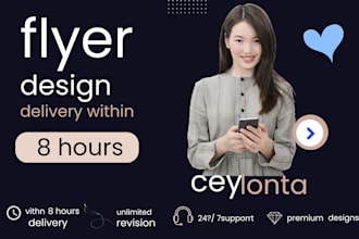 design a modern and creative flyer for your brand