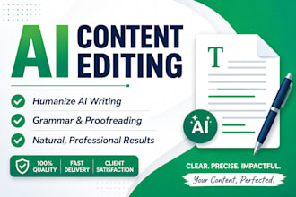 write professional product descriptions using ai and human editing