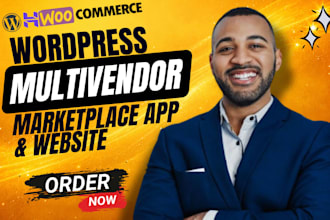 build wordpress multivendor ecommerce marketplace website and mobile app