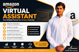 be your amazon virtual assistat for private label, amazon fba and fbm VA
