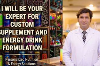 your expert for custom supplement, beverage, or energy drink formulation chemist