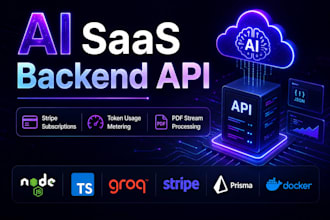 build an ai saas backend API with stripe subscriptions and openai or groq