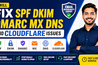 fix spf dkim dmarc mx dns and cloudflare issues