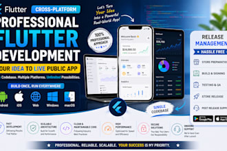 architect and develop professional flutter apps using industry best practices