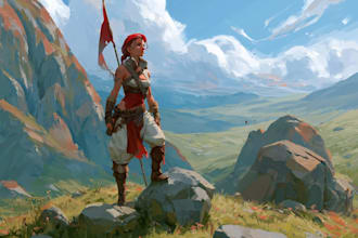 draw concept art and illustration