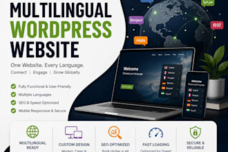 create a professional multilingual wordpress website
