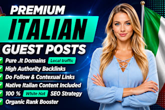 build white hat italian dofollow SEO backlinks