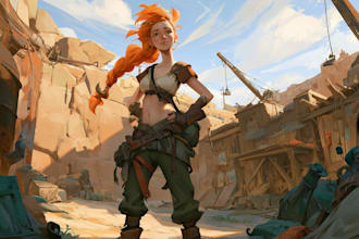 draw illustration and concept art