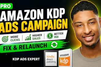 run and launch amazon kdp ads campaign, kindle book promotion for ebook sales