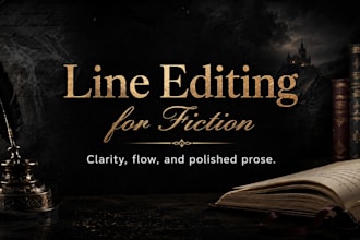 line edit your fiction manuscript for clarity and flow