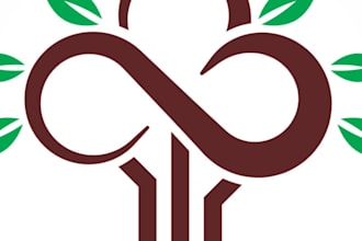provide modern different tree logo design