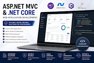 build a custom asp net mvc or net core web application