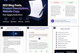 write engaging SEO blog posts and website copy