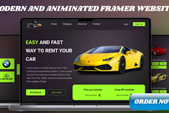 design redesign framer website edit framer template animation fix framer