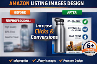 create amazon listing images and infographics