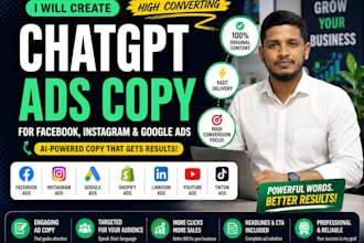 create sales driven chatgpt ads copy for your business