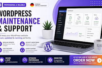 do wordpress website maintenance and support german wordpress vurtual assitant
