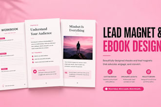 design lead magnet, canva workbook design, canva ebook design PDF in canva pro
