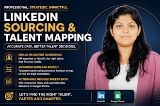 do linkedin candidate sourcing and talent mapping for your role