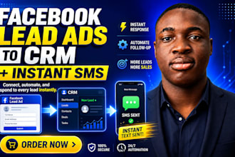 connect facebook lead ads to your CRM and trigger instant SMS