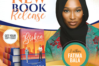 do a professional book signing and book launching flyer
