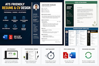 create an ats friendly resume and CV