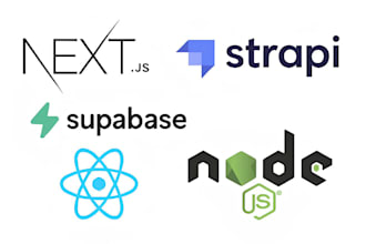 develop full stack apps using nextjs, strapi and supabase