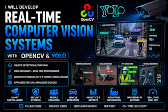 develop realtime computer vision systems with opencv and yolo