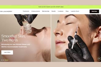 medical spa home care website med spa shopify store spa website med spa website