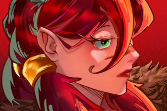 draw anime character and illustartion