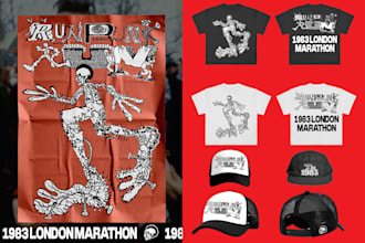design running and cycling apparel graphics for brands and events