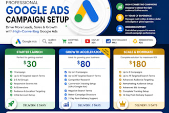 be your google ads expert for campaign setup and optimization