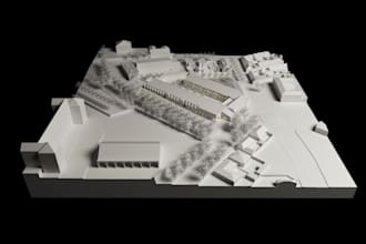 remodel 3d printend terrain from google earth, stl for 3d print topography, dem