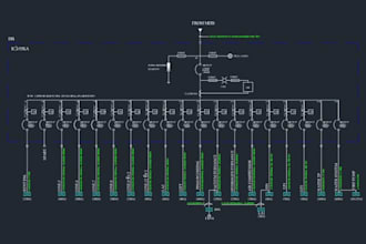 draw professional sld of distribution board in autocad
