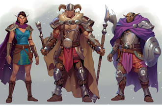 draw dnd rpg character