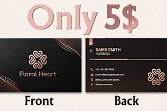 do a professional business card design