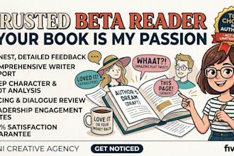 be your witty beta reader for fiction and romance books