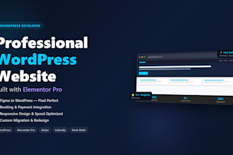 build a professional wordpress website with elementor pro